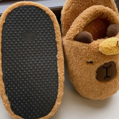 Pantuflas Afelpadas de Capibara